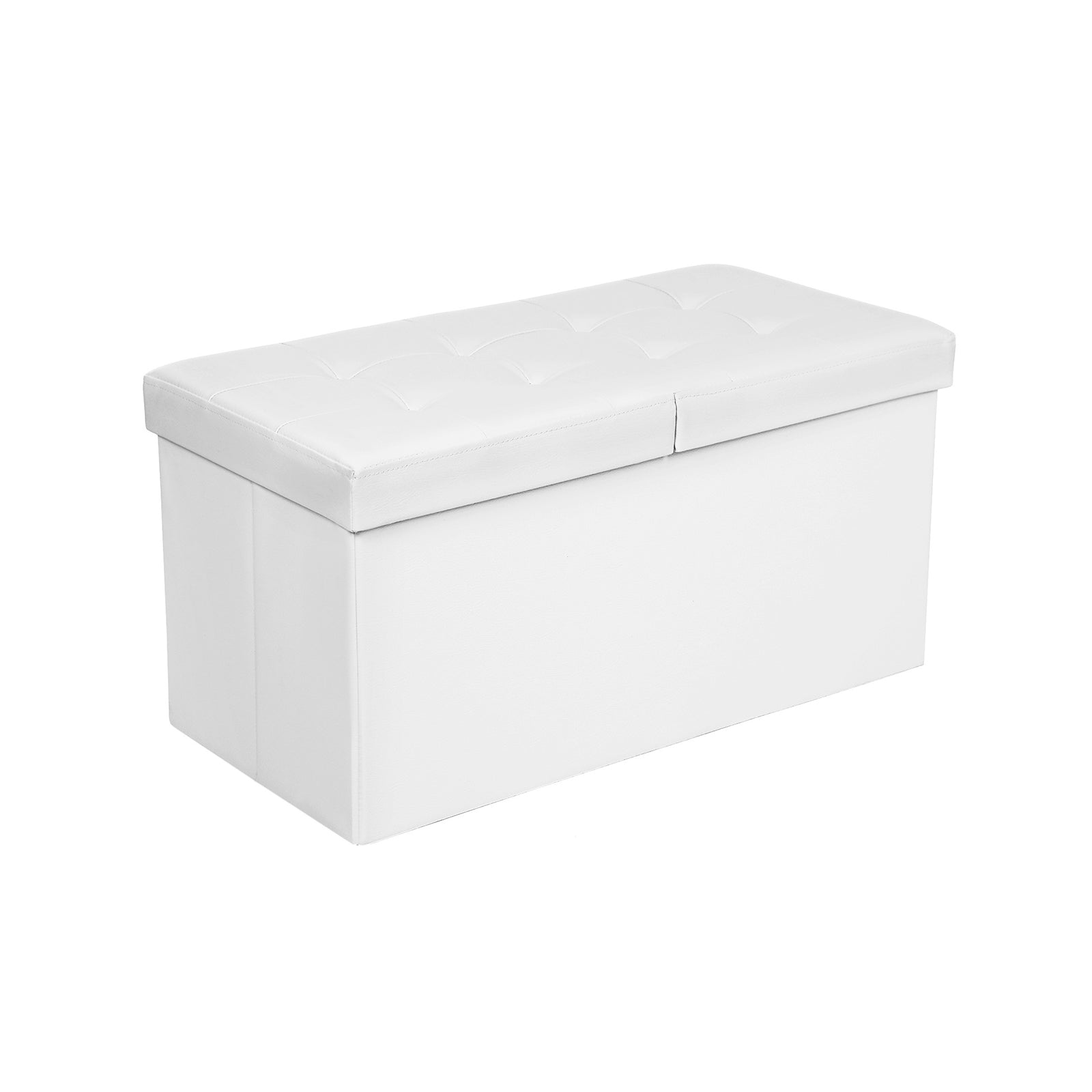 Sofa - folding - 76 cm - with folding lid - white