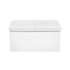 Sofa - folding - 76 cm - with folding lid - white