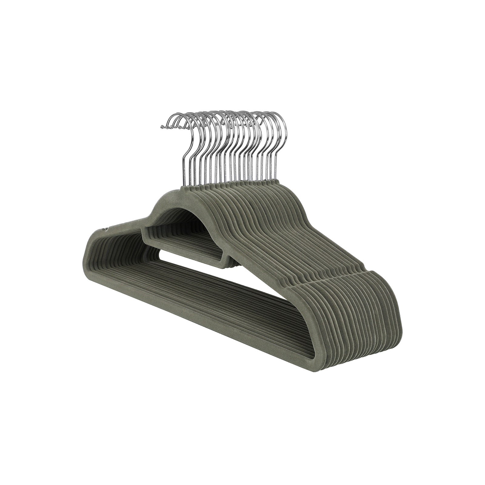 Clothing hangers - velvet - anti -slip - set of 20