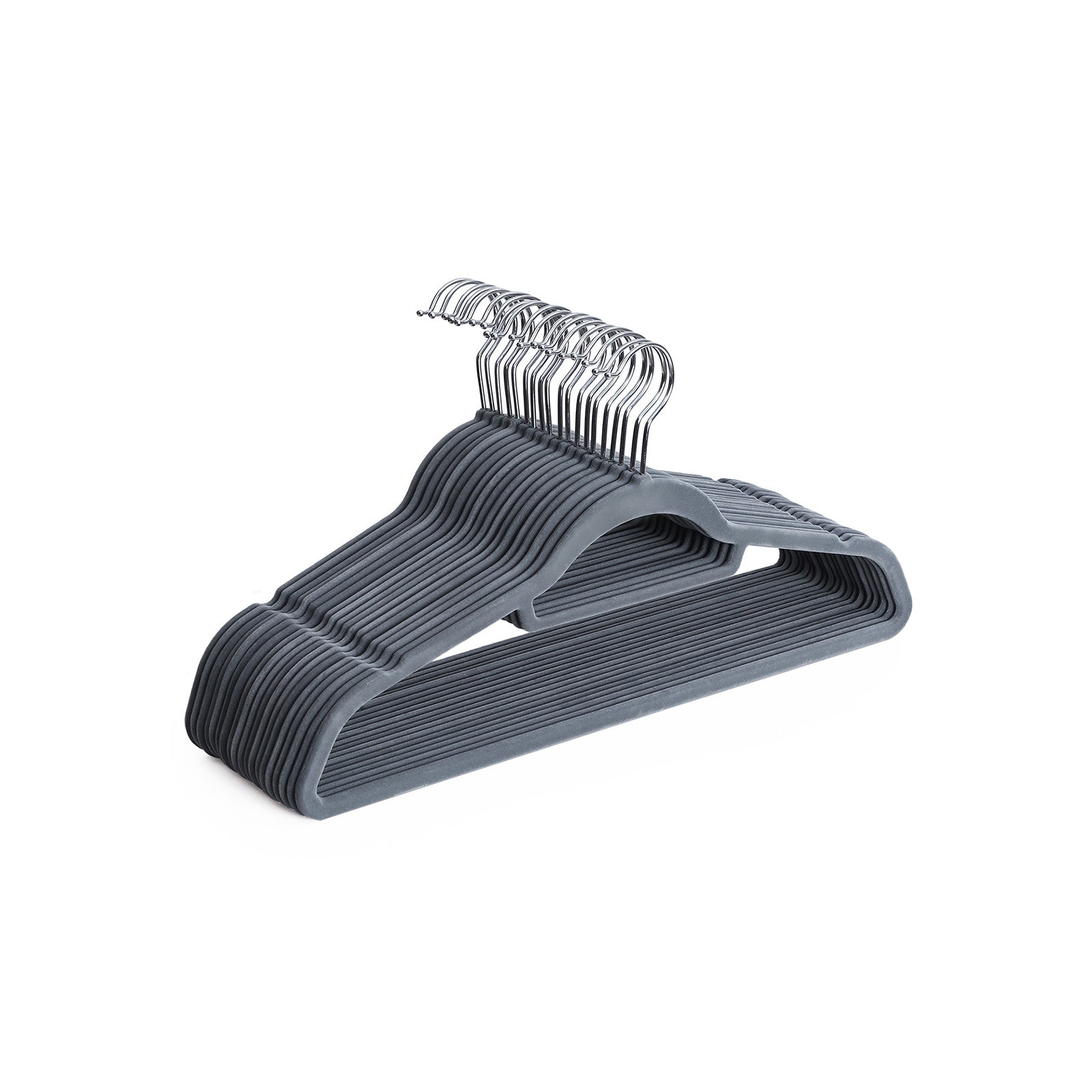 Clothing hangers - velvet - anti -slip - set of 20