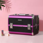 Make-up bag-Small-Black & Purple