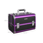 Make-up bag-Small-Black & Purple