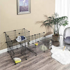 Animal Cage - Rabbit Cage / Cavia Cage - Animal Hob - Black