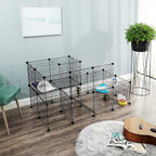Animal Cage - Rabbit Cage / Cavia Cage - Animal Hob - Black