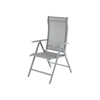 Garden chair - Folding chair - Aluminum frame - up to 150 kg load capacity - Gray