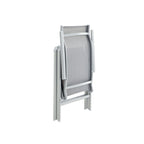 Garden chair - Folding chair - Aluminum frame - up to 150 kg load capacity - Gray