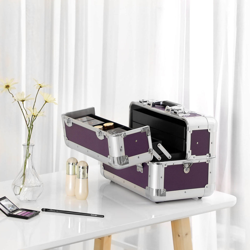 Make-up case-Compact-Purple
