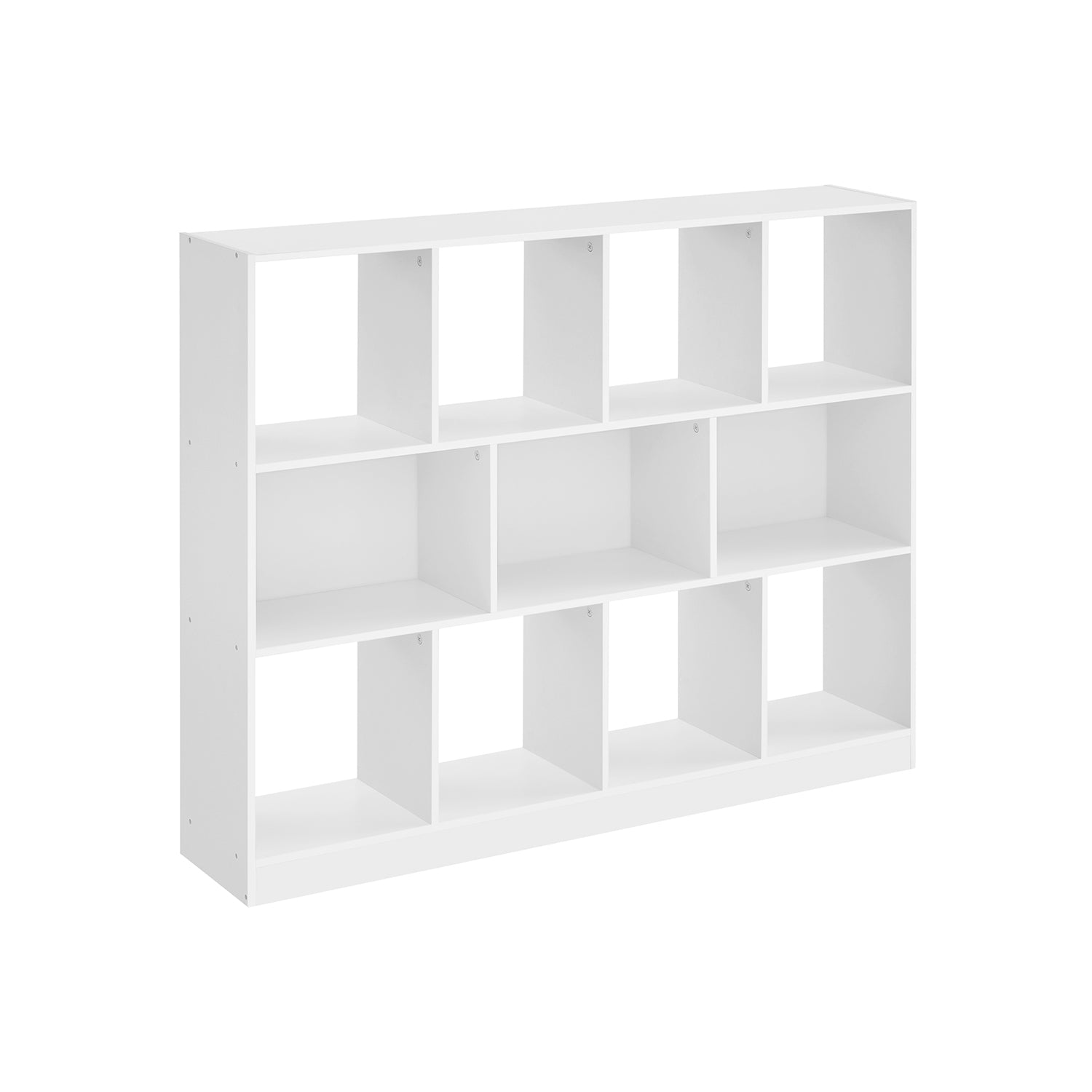 Bookcase - with 11 courses - White