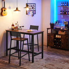 Bar stools - Set of 2 - Kitchen chairs - Vintage Brown