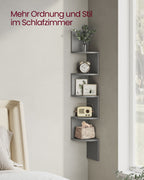 Wall shelf with 5 shelves for plants and CDs