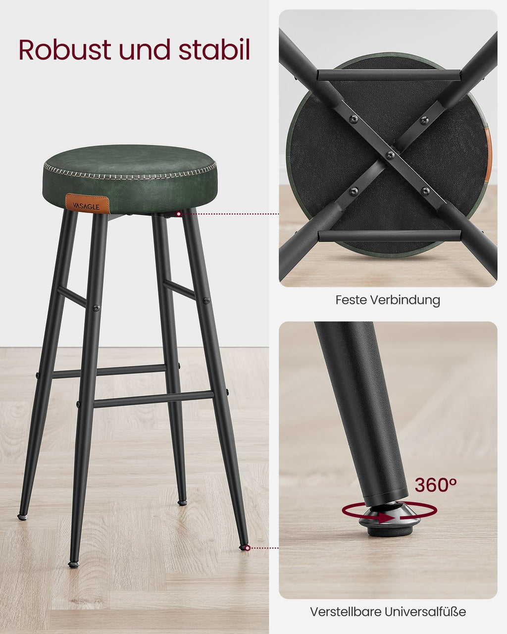 Ekho collection - Bar stools - Set of 2 - Industrial Design