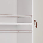 Bookcase - Living Room Cabinet - Bedroom Cabinet - Storage Cabinet - White