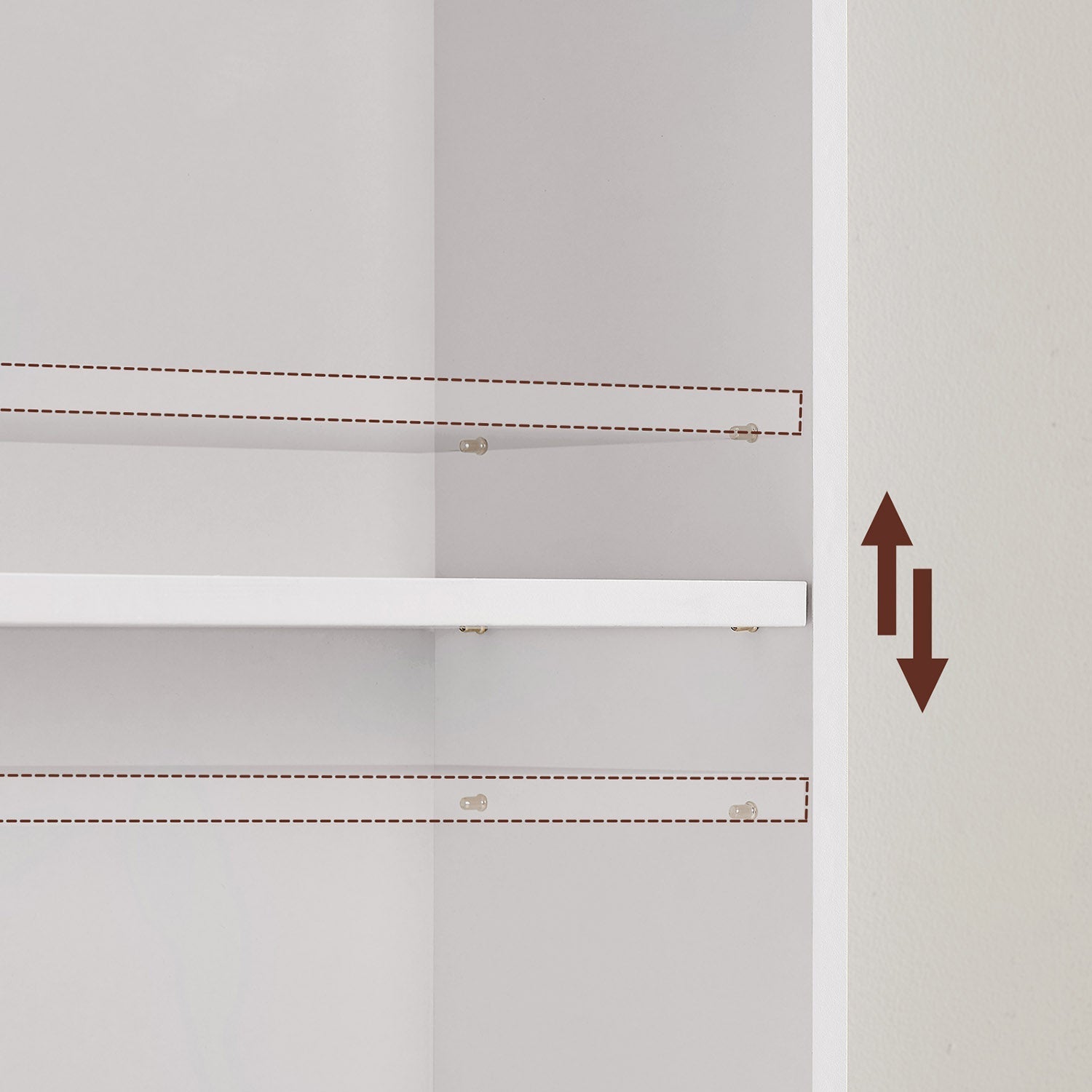 Bookcase - Living Room Cabinet - Bedroom Cabinet - Storage Cabinet - White