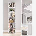 Bookcase - Living Room Cabinet - Bedroom Cabinet - Storage Cabinet - White