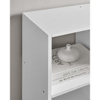 Bookcase - Living room cabinet - Storage cupboard - With 10 compartments - White