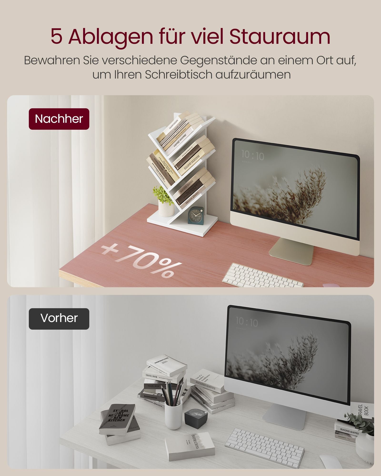 Bookcase - Tree form - Space -saving - Wolkwit