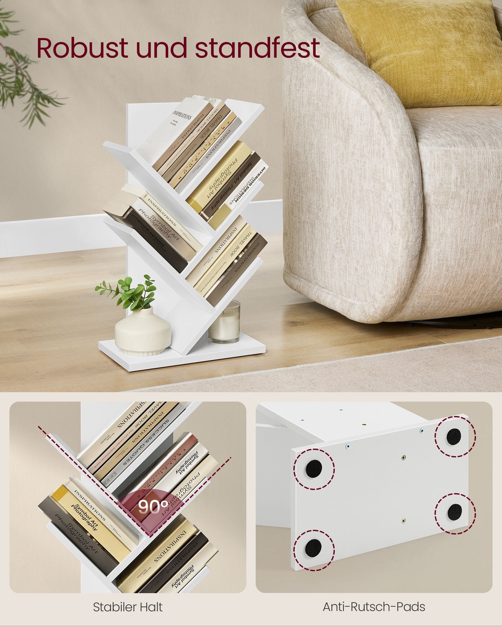 Bookcase - Tree form - Space -saving - Wolkwit