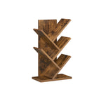 Bookcase - Tree form - Space -saving - Vintage Brown