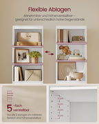 Bookcase with 3 drawers of different dimensions Snow White