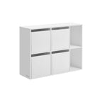 Bookcase with 6 compartments 27 x 83 x 61.6 cm Snow White
