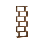 Bookcase - Detached - 6 levels - Presentation cabinet - Brown