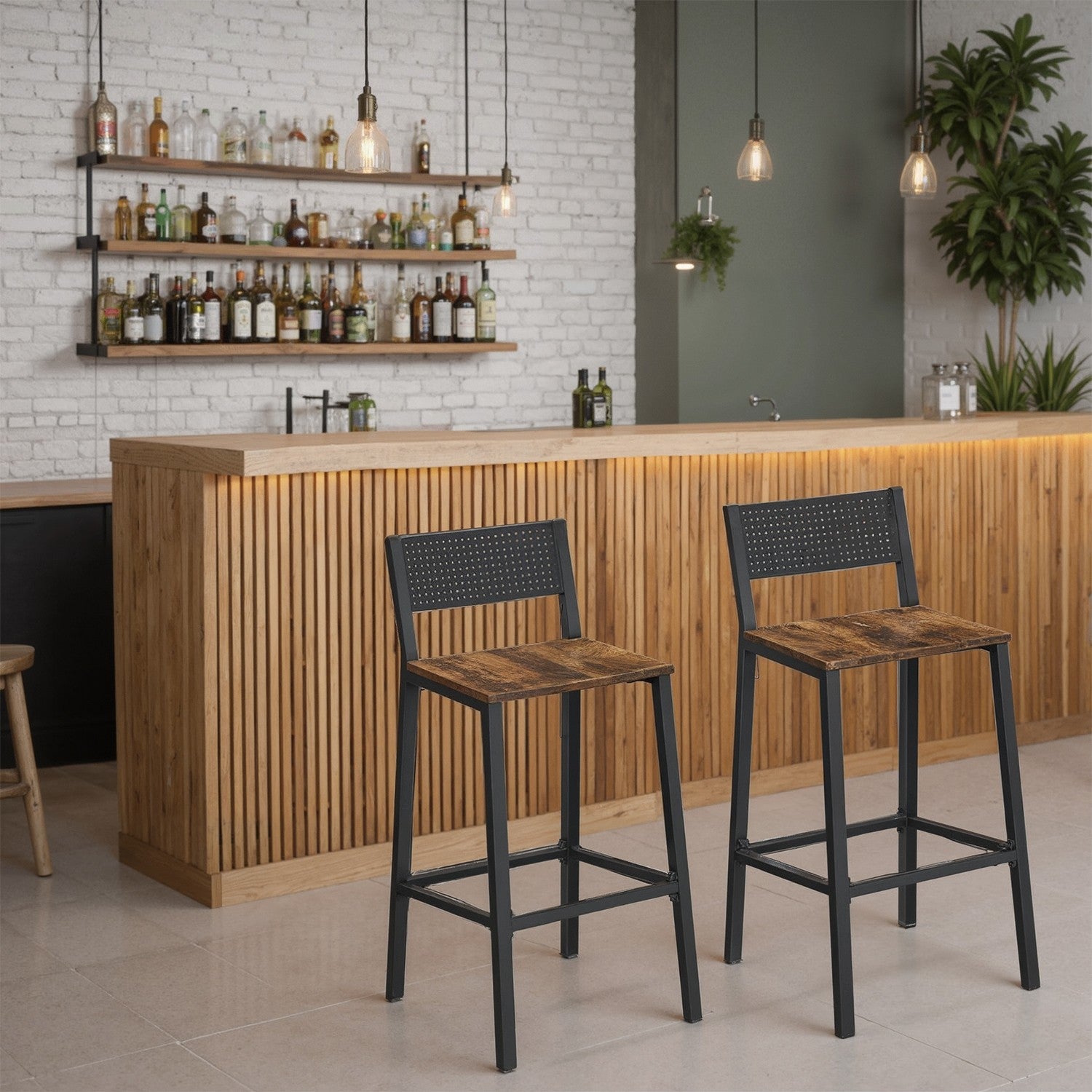 Bar stools set of 2, bar chairs, kitchen chairs