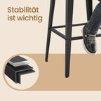 Bar stools - Set of 2 - with backrest