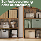6-layer bookcase in Scandinavian style, standing shelf for living room