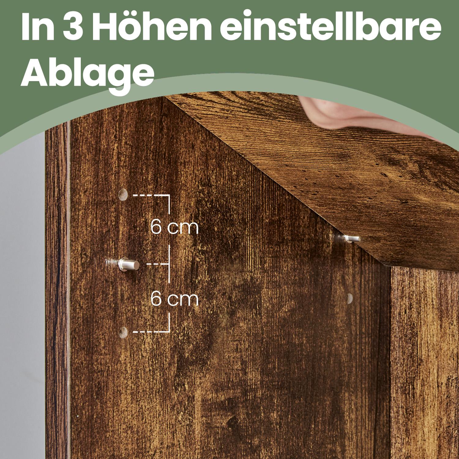6-layer bookcase in Scandinavian style, standing shelf for living room