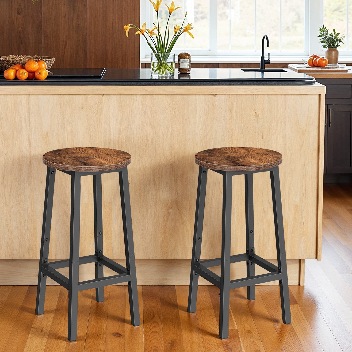 Bar stool - with steel frame