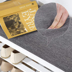 Bamboo Shoe Bank - With Seat - White Gray