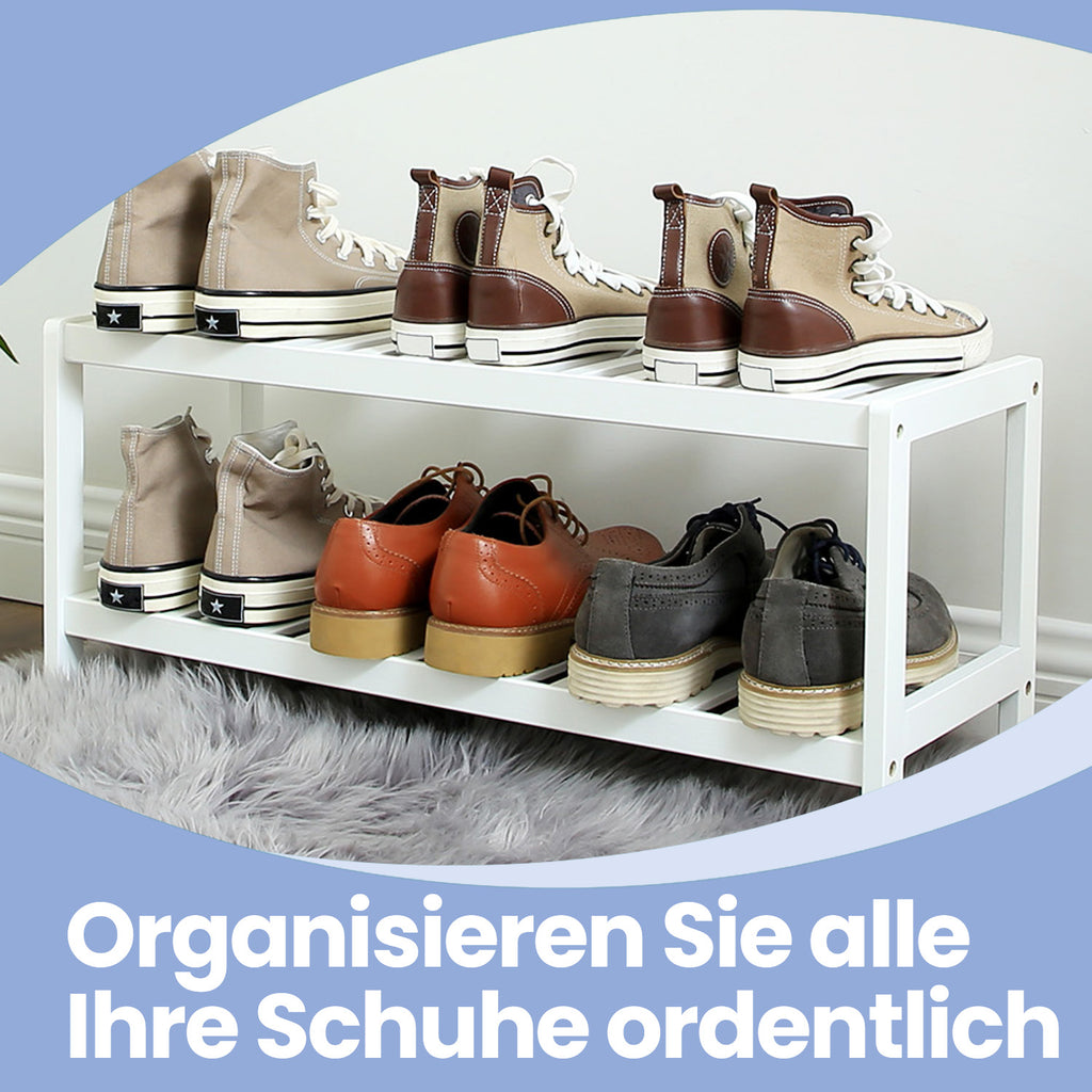 2-layer shoe rack bamboo shoe rack shoe organizer