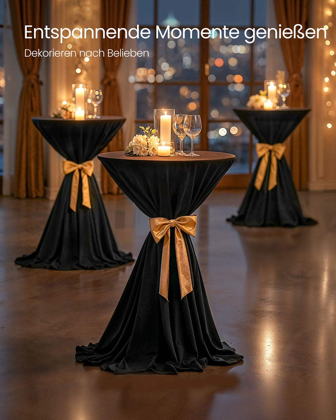 Bar table with metal frame 60 x 60 x 105 cm ink-black-mat black