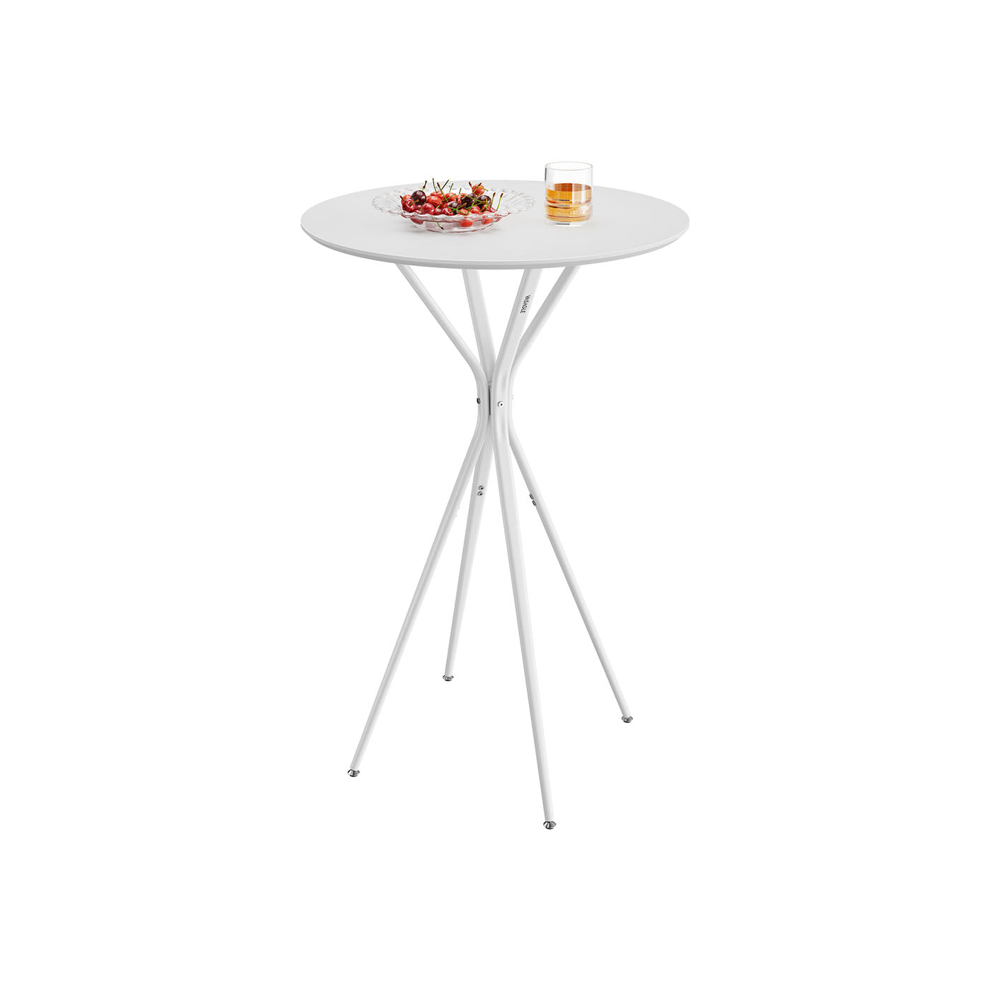 Bar table with metal frame 60 x 60 x 105 cm Wolkwit-Mat White