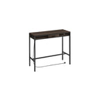 Bar table with drawer 40 x 120 x 104.6 cm ash brown