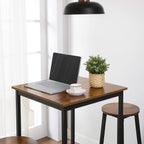 Bar table - High kitchen table - 60 x 60 x 92 cm - Steel frame