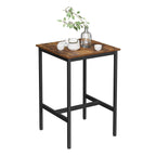 Bar table - High kitchen table - 60 x 60 x 92 cm - Steel frame