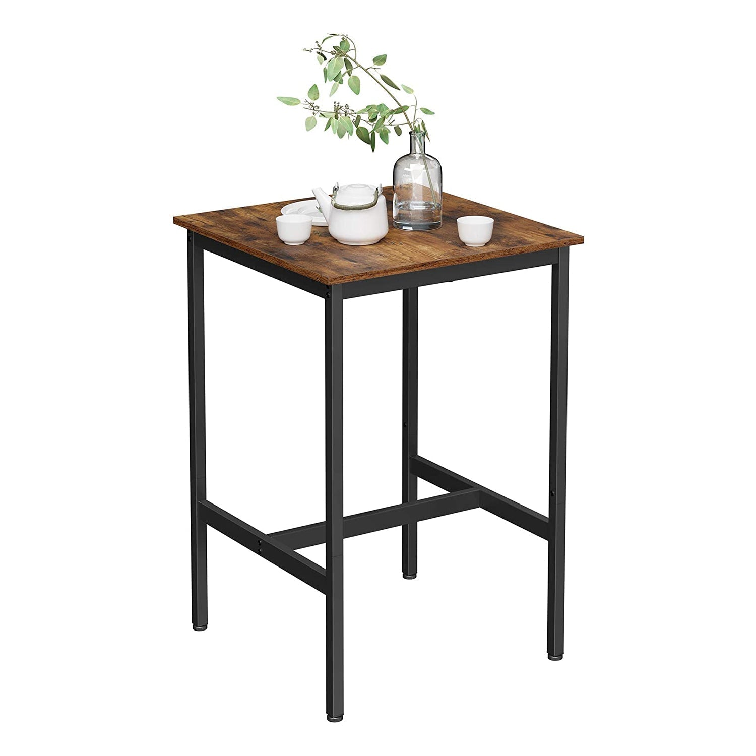 Bar table - High kitchen table - 60 x 60 x 92 cm - Steel frame