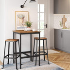Bar table - High kitchen table - 60 x 60 x 92 cm - Steel frame