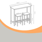 Bar table with 2 chairs, bar table with bar stool set, dining group