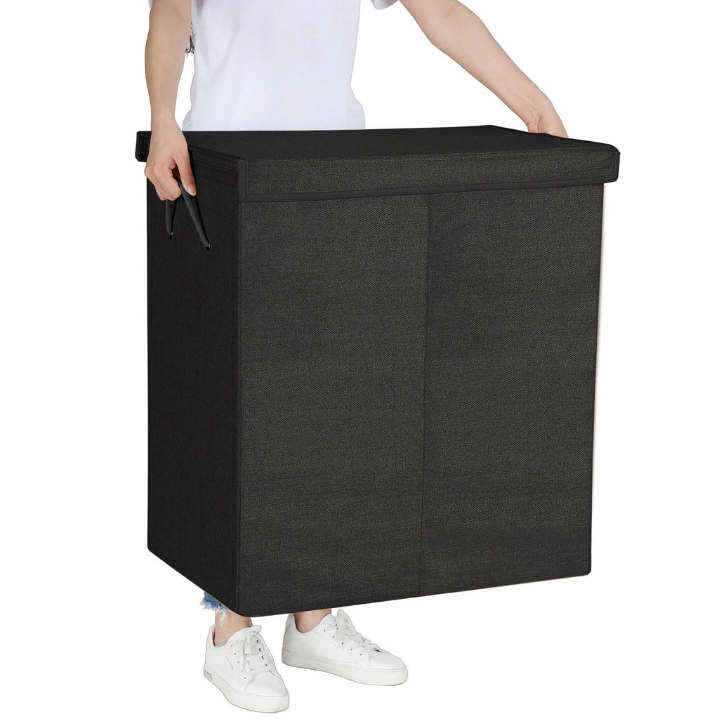 Laundry basket - 142 l - Washer with separate subjects - Black
