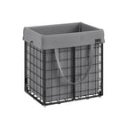 Laundry basket - With removable laundry bag - Metal frame - Gray