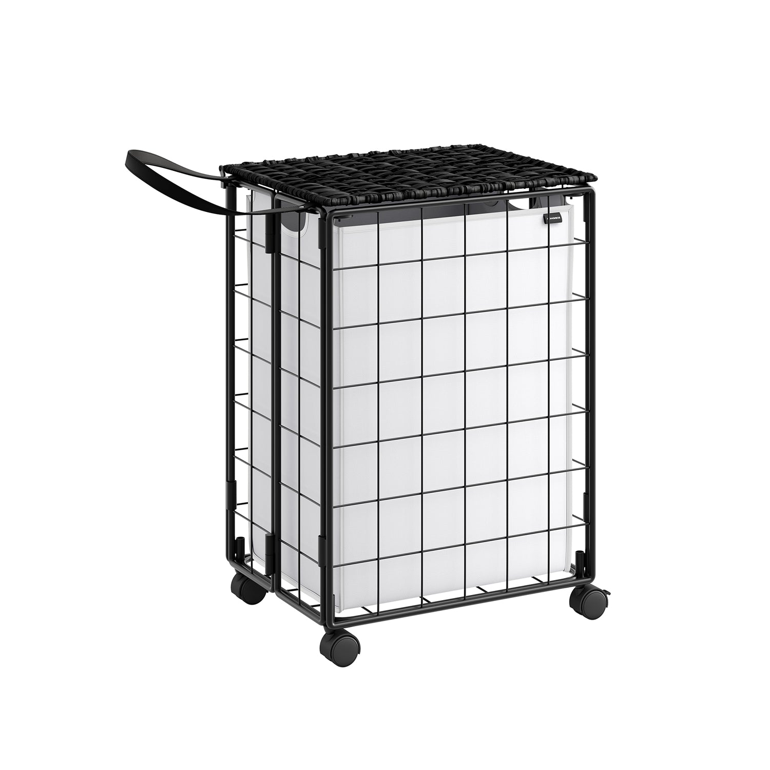 Laundry basket-removable-for laundry room-ink-black-wolkwit