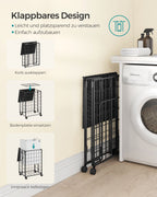 Laundry basket-removable-for laundry room-ink-black-wolkwit