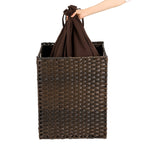 Laundry basket - Polyrotan - 90 L - Brown