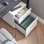 Roll container - drawer unit on wheels - With 2 locks - White