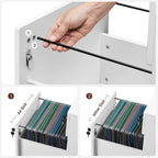 Roll container - drawer unit on wheels - With 2 locks - White