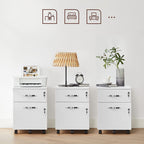Roll container - drawer unit on wheels - With 2 locks - White