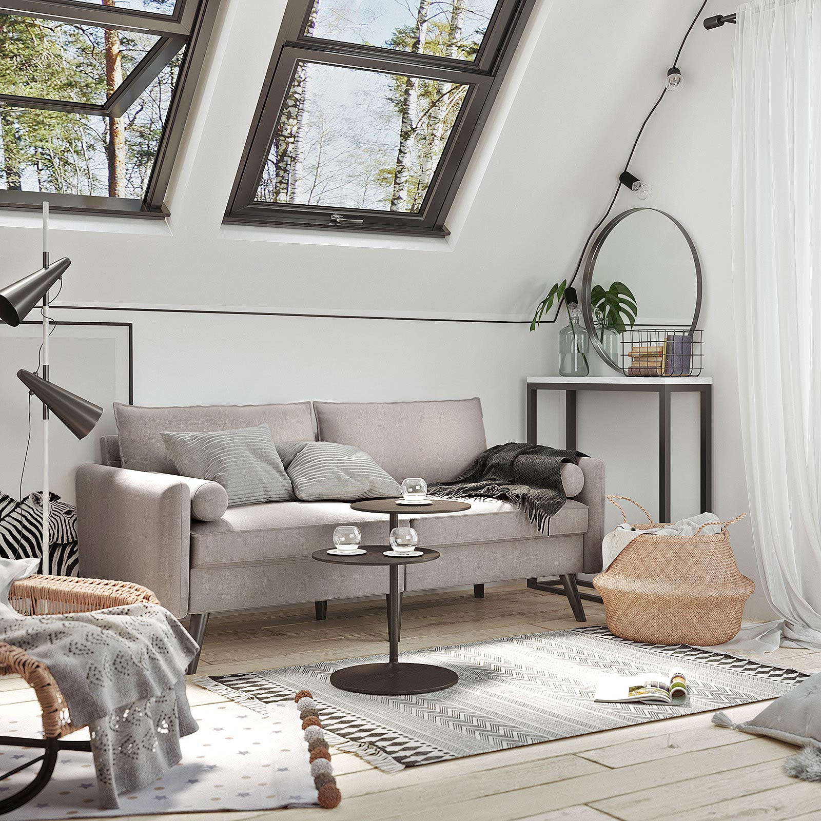 Bank 3-seater-Beige