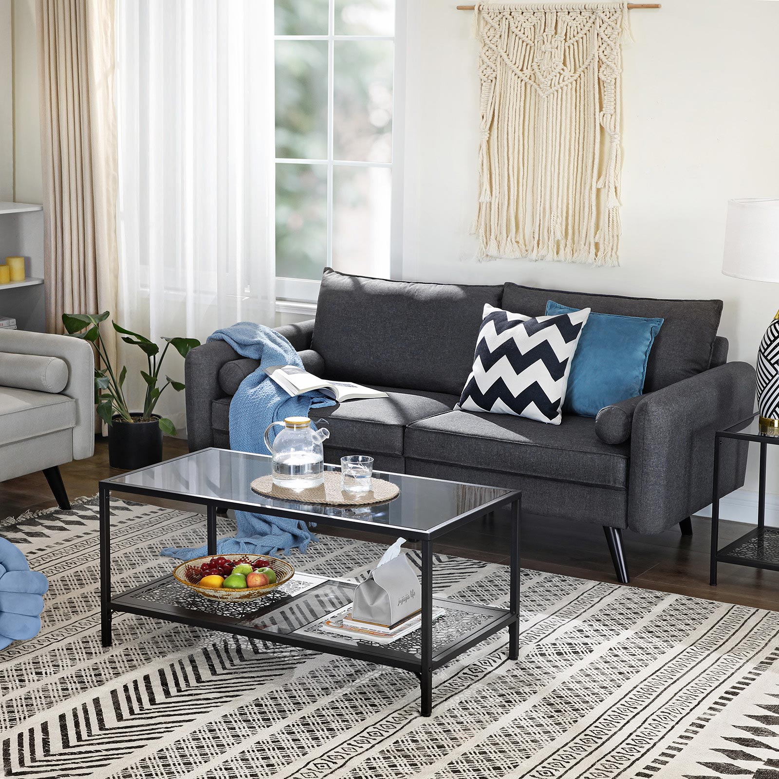 Bank 3-seater-Gray